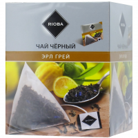 Чай Rioba Эрл Грей, черный, 20 пирамидок